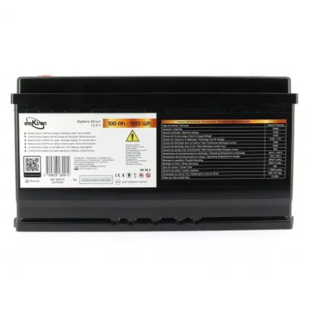 Batterie Lithium LiFePO4 100Ah ELEKTRON Format L5 Bluetooth | Camping-car & Van