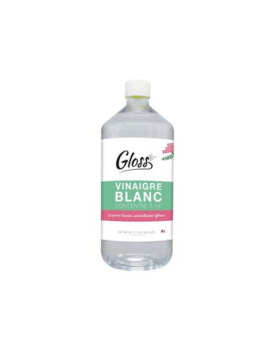 Vinaigre Blanc 14° Eucalyptus 1L - GLOSS - Equipe Ton camping-car