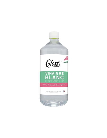 Vinaigre Blanc 14° Eucalyptus 1L - GLOSS - Equipe Ton camping-car - 3172358352913