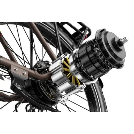Vélo électrique Eletronbike OC26 marron 26" | Capteur de couple & 130 km