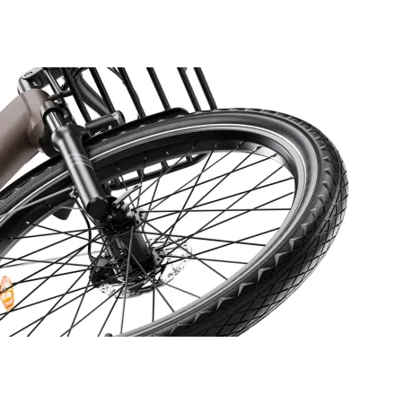 Vélo électrique Eletronbike OC26 marron 26" | Capteur de couple & 130 km
