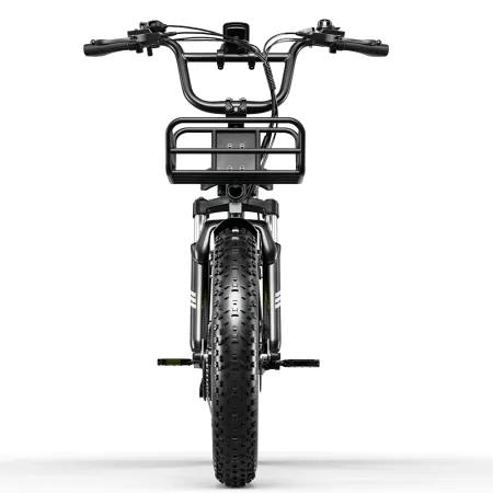 Vélo fatbike beige électrique urbain Eletronbike 20" Fat Tire | 48V 13Ah