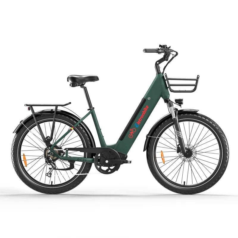 Vélo électrique Eletronbike OC26 Vert 26" | Capteur de couple & 130 km