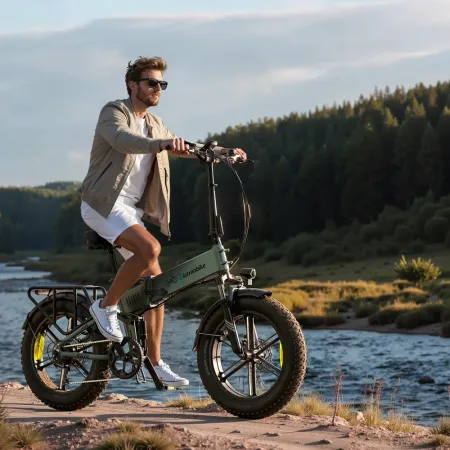 Fat Bike électrique pliant tout suspendu Eletronbike OG20 | 48V 13Ah & Double Amortisseur