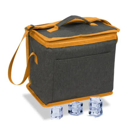 Sac Isotherme COOLERBAG 10L Denim Gris Orange - Style & Fraîcheur
