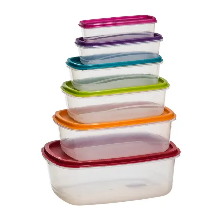 Pack 6 Tuppers Modèle Colors. - 76339