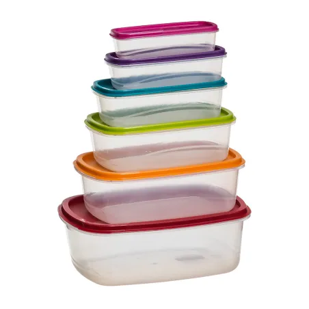 Pack 6 Tuppers Modèle Colors. - 76339