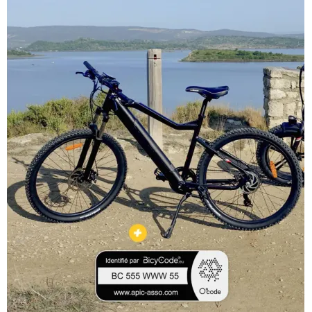 Vélo Électrique VTC All Road 27.5" Noir EZA 36V 374Wh | Batterie Samsung