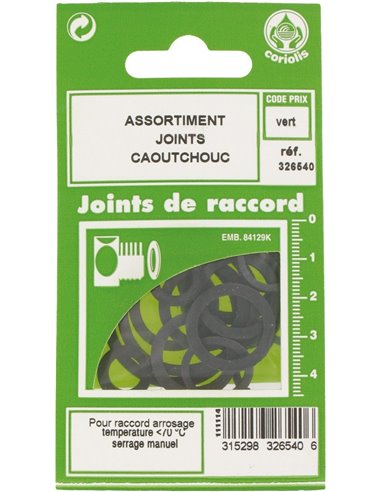 Joint caoutchouc pour l'arrosage  assortiment 14 - Equipe Ton camping-car