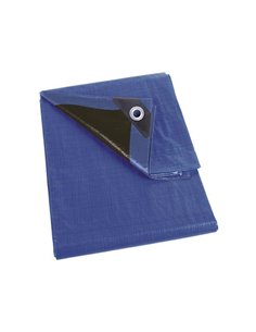 Bache - bleu/noir - ultrarésistant - 5 x 8 m - Equipe Ton camping-car - 5410329672799