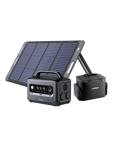 Pack complet station d'énergie 1200 Watts + panneau solaire 200 watts + sacoche - UGREEN - Equipe Ton camping-car -