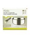 Poêles et casseroles Lot de 2 casseroles - INCASA - Equipe Ton camping-car - 3700628252672