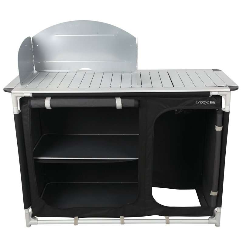 Plateau Bois Acier 80x40cm Plateau Camping-car QSNYJPL 80x40cm | Bois Massif Acier Inox | Meuble Aménagement Camping Table Amovible Camping
