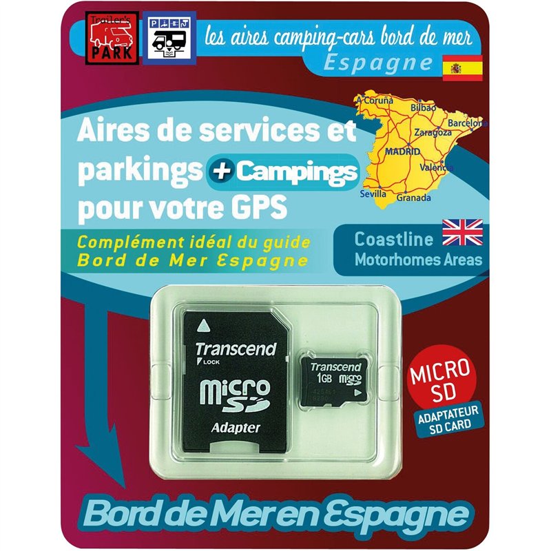 carte sd pour gps garmin bord de mer espagne - trailer's park - Trailer's Park - 8712295000222