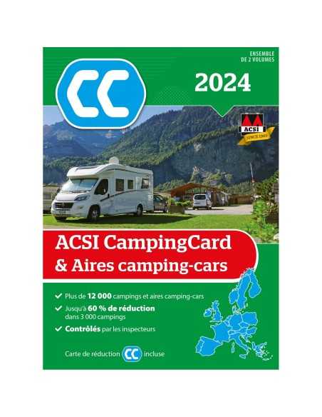 guide campingcard & aires camping-cars 2024 français - acsi - 9789493182660 - ACSI - 1233