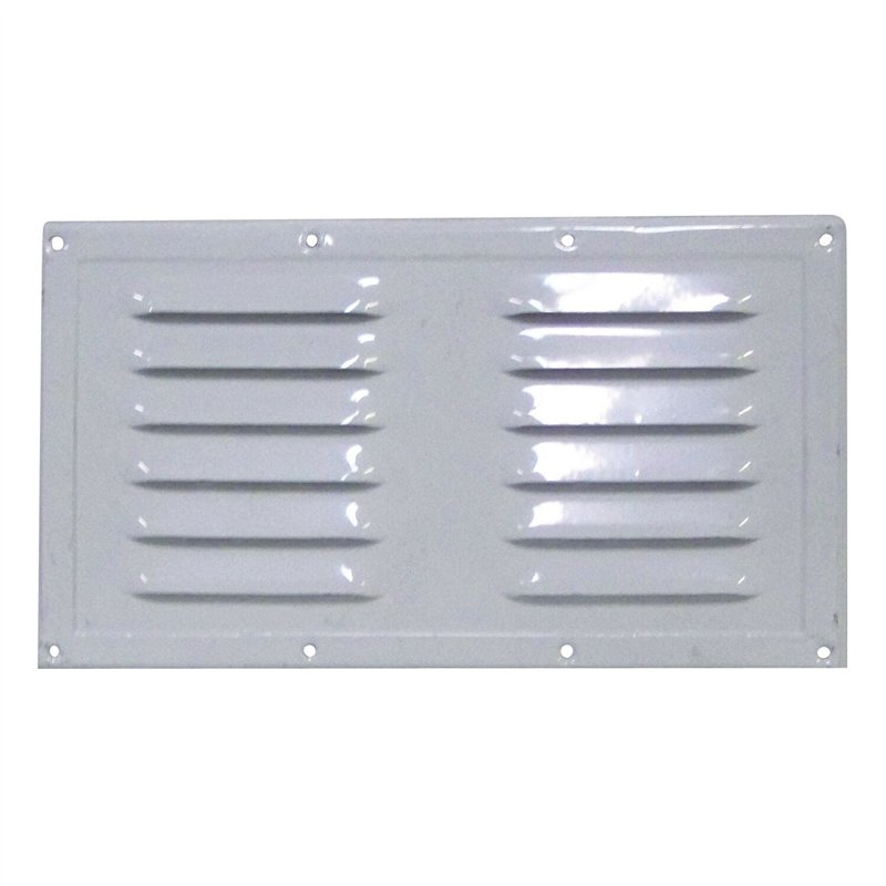 grille d'aération en aluminium laqué blanc 230 x 130 mm - Générique - 3606260291164