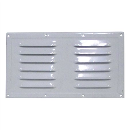 grille d'aération en aluminium laqué blanc 230 x 130 mm - Générique - 3606260291164