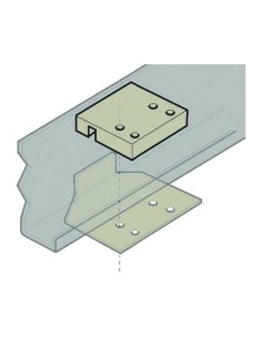 kit de montage pour déplace caravane em203/303+/303a+/305 plaques de serrage en aluminium pour châssis ensemble - enduro - 37006