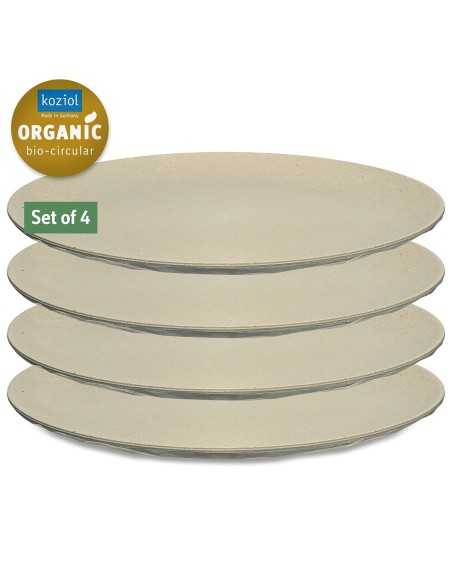 lot de 4 assiettes plates club coloris beige - koziol - 4002942550731 - Koziol - 83774