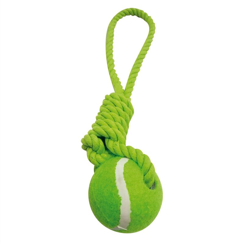 jouet corde et balle de tennis pour animaux - Générique - 3700628240426