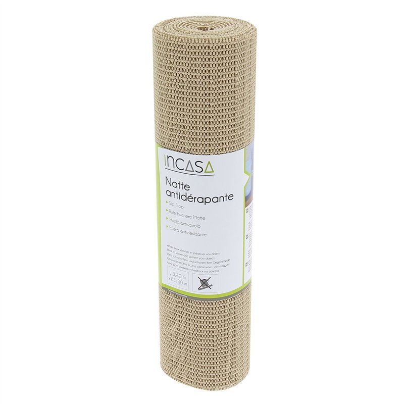 natte antidérapante beige - incasa - INCASA - 3700628202943