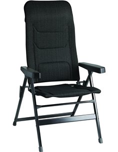 Fauteuil aluminium Maestro Dark Grey - MIDLAND - Equipe Ton camping-car - 3700628229544