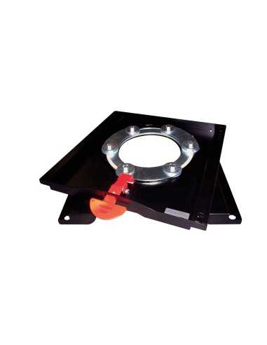 embase pivotante homologuée pour siéges d'origine ou rib base tournante pilote pour boxer / jumper / ducato avant 2002 chassis x