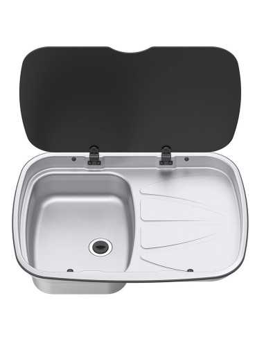 evier couvercle argent sink version droite - thetford - 5060252081085 - Thetford - 133753