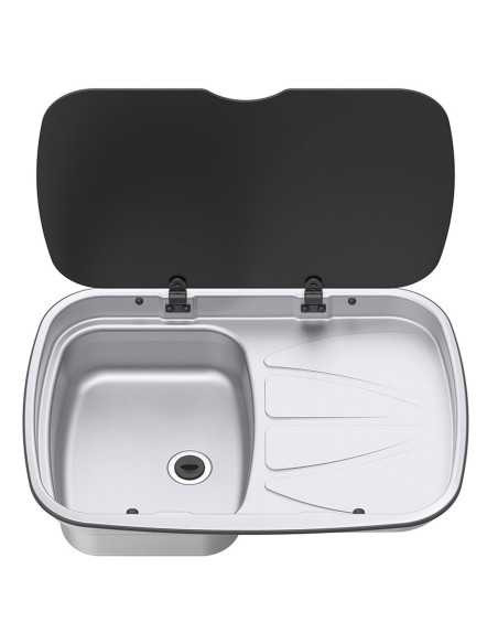 evier couvercle argent sink version droite - thetford - 5060252081085 - Thetford - 133753