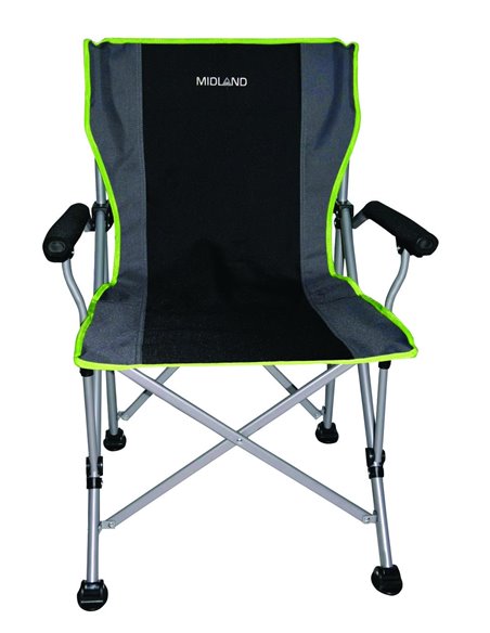 Chaise Easylife Gris/vert - MIDLAND - Equipe Ton camping-car