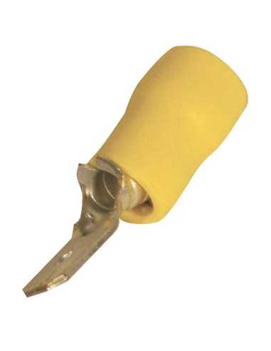 cosse plate mâle 6,3 mm jaune (2 à 6 mm²) - eza - 3660343553006 - EZA - 466019