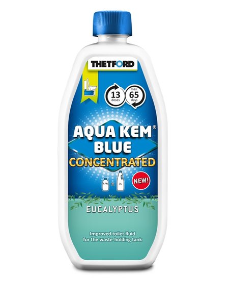 Aqua Kem Blue Eucaliptus Concentré 780ml  Additif sanitaire WC cassette - AQUA KEM - Equipe Ton camping-car - 8710315995541