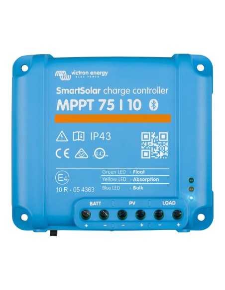 régulateur de charge mppt smart solar 75/10 - victron - 8719076040798 - Victron - 480806