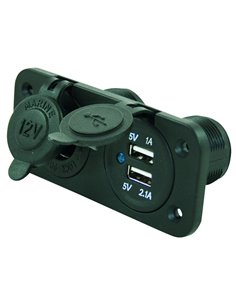 Socle 12 Volts + 2 Prises Usb Encastrable - Equipe Ton camping-car - 8715133038067