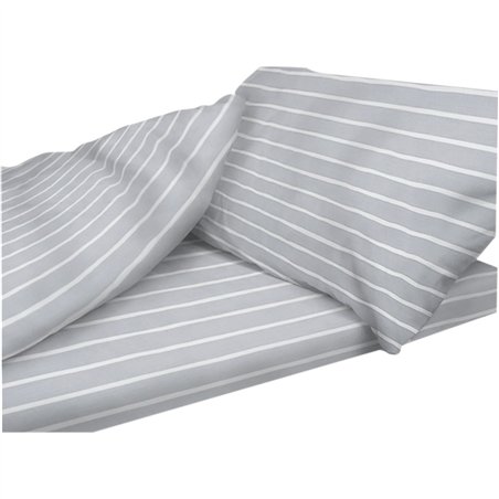 housse supplémentaire couchage grand confort 66cm rayé gris - duvalay - Duvalay - 5060197416850