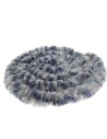 rideaux de porte chenille tricolore bleu / gris / blanc 56 x 185 cm - incasa - 3700628230274 - INCASA - 605034