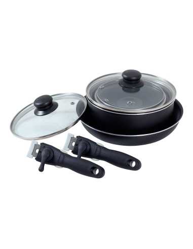 set de casseroles et poêles empilables - isabella - 5705886820128 - Isabella - 696991