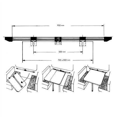 coulisse de table - Générique -