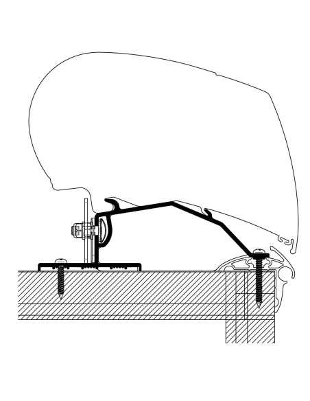 adaptateur montage toit universel caravane 3 x 1 m - thule - 5415182041089 - Thule - 730237