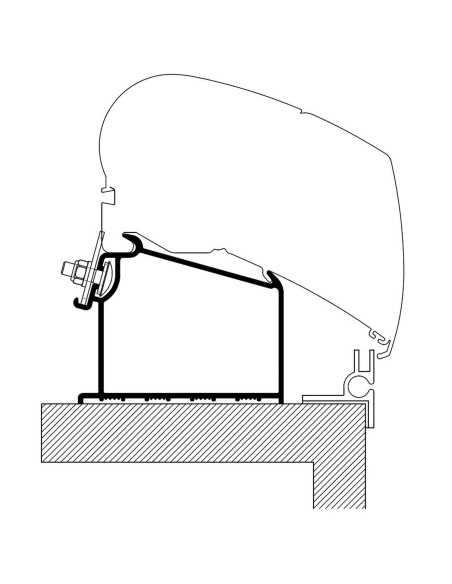 adaptateur de toit caravane adria - thule - 5415182044479 - Thule - 730318