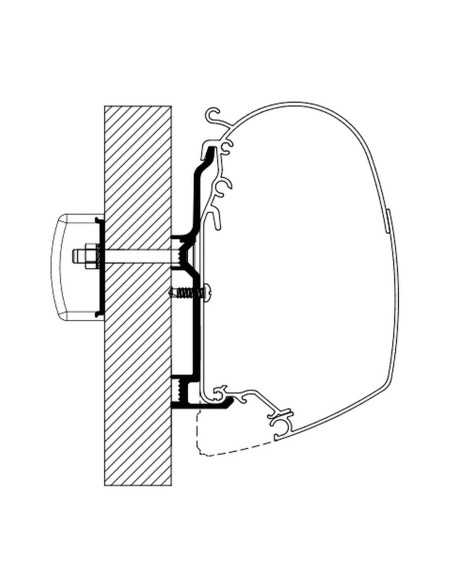 adaptateur de stores burstner standard après 2017 (4 pièces) - thule - 5415182048408 - Thule - 730339