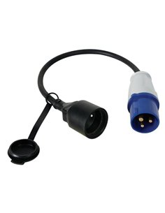 Cable adaptateur avec fiche male vers fiche cee - Equipe Ton camping-car - 5410329448882