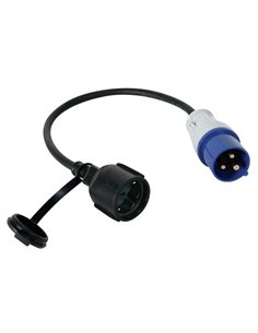 Cable adaptateur avec prise schuko vers fiche cee - Equipe Ton camping-car - 5410329448912