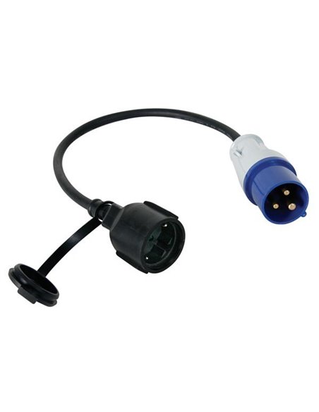 Cable adaptateur avec prise schuko vers fiche cee - Equipe Ton camping-car - 5410329448912