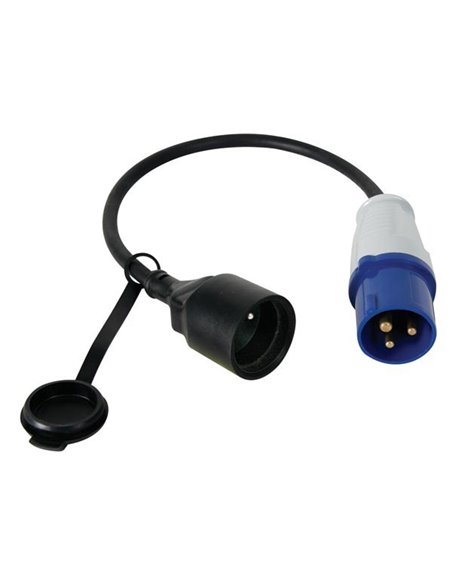 Cable adaptateur avec prise male vers fiche cee - Equipe Ton camping-car