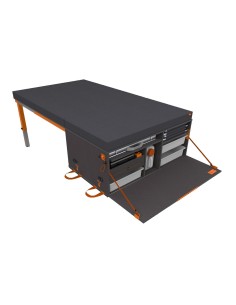 malle arrière amovible avec couchage bebox modèle 001 uni gris sans tiroir réfrigérant - conversion van -  - Conversion Van - 99