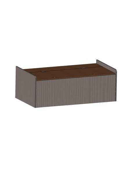 banquette coffre 120cm sans dossier en bois brut - conversion van -  - Conversion Van - 996688B