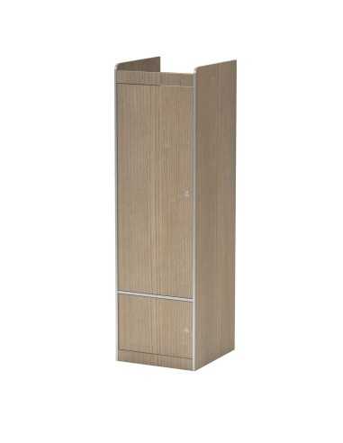 penderie haute 3 portes + rangement superieur en bois cérusé 2 faces - conversion van -  - Conversion Van - 996738C