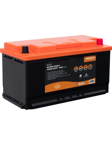 Batterie Lithium 100Ah POWER + ANTARION Bluetooth - Antarion - Equipe Ton camping-car - 3700282205816