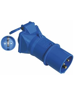 Adaptateur Mâle Cee 17 - Femelle Type E - Générique - 8715133022783